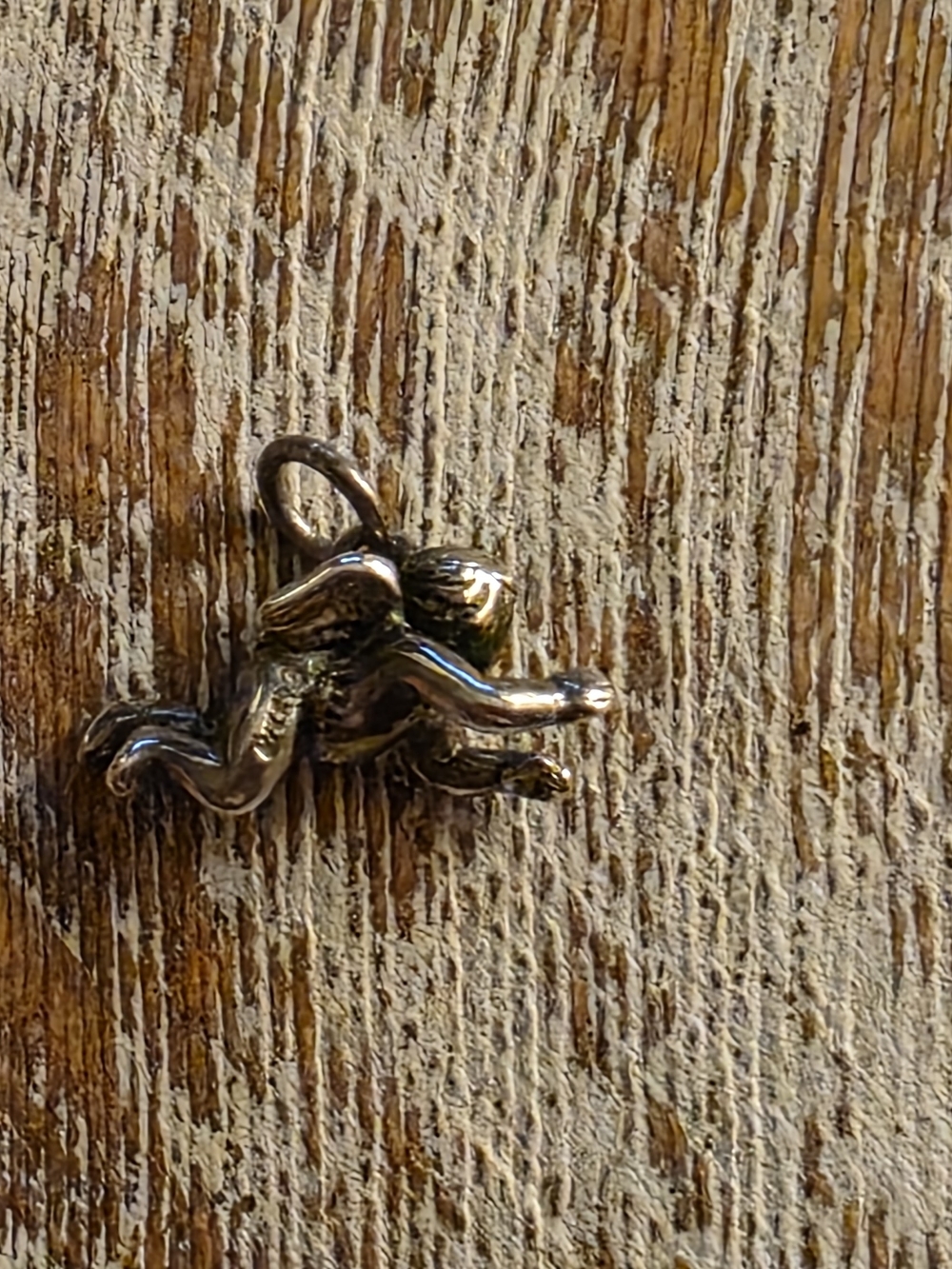 James Avery Silver Cherub Bracelet Charm - Picture 3 of 4